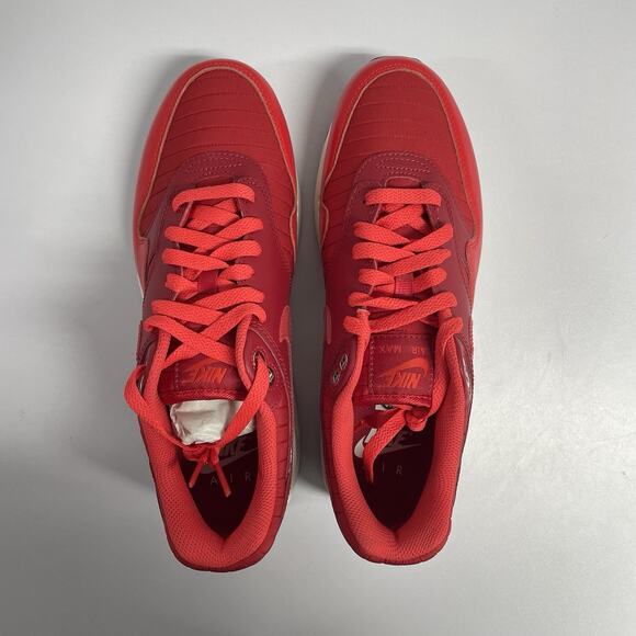 Nike Air Max 1 Gym Red Crimson HQ3607 687 Size 12 White Low Top Sneaker Summer main image 4
